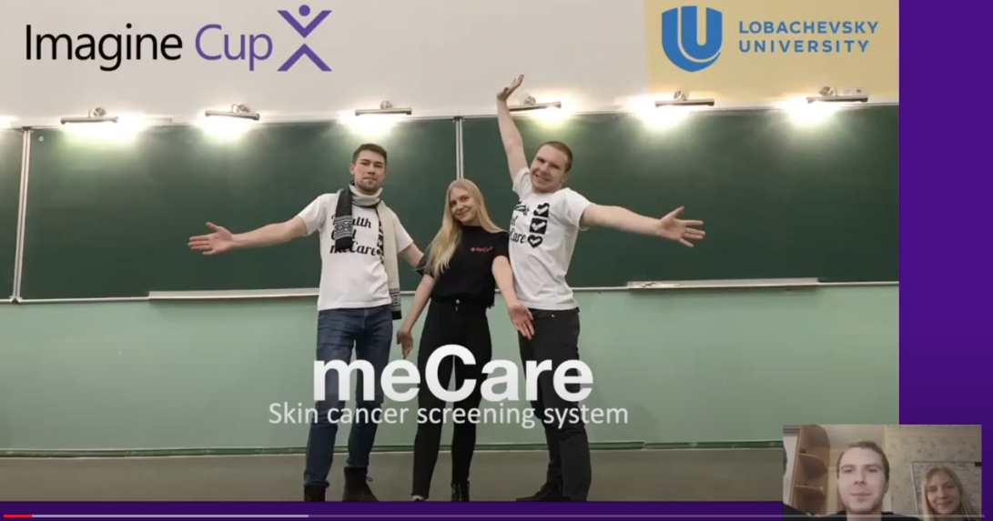 Microsoft Imagine Cup 2020. EMEA Regional final. meCare Team, Russia.